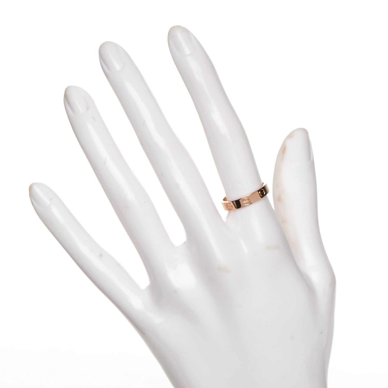 Cartier 18K Pink Gold 4mm LOVE Wedding Band Ring 52 6 2 of 5