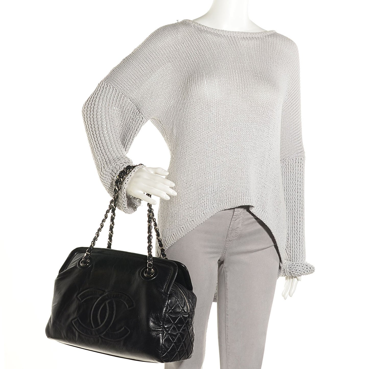 Lambskin Timeless CC Tote Black
