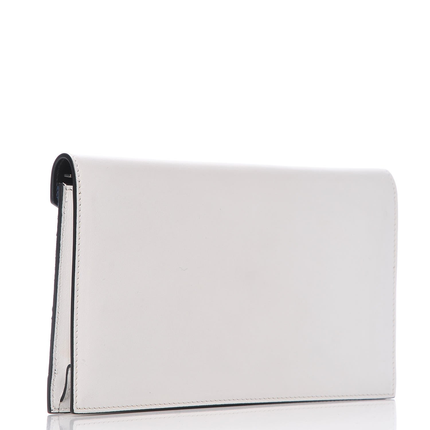 Celine Pony Hair Calfskin Diamond Clutch Wallet White 3 of 9