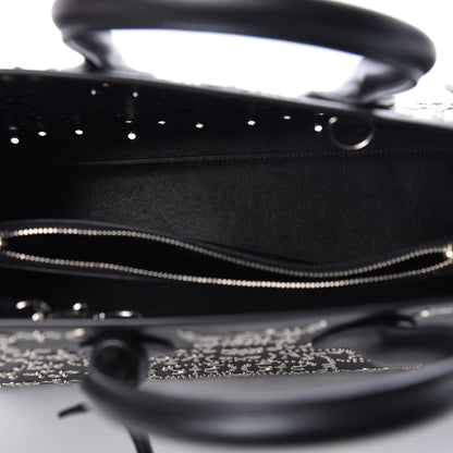 Saint Laurent Calfskin Perforated Bandana Studded Small Sac De Jour Black 5 of 10