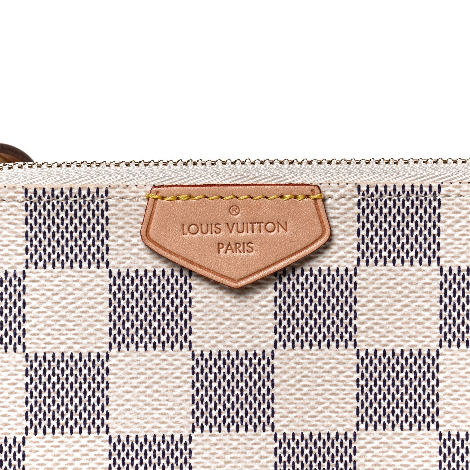 Louis Vuitton Damier Azur Double Zip Pochette 7 of 11