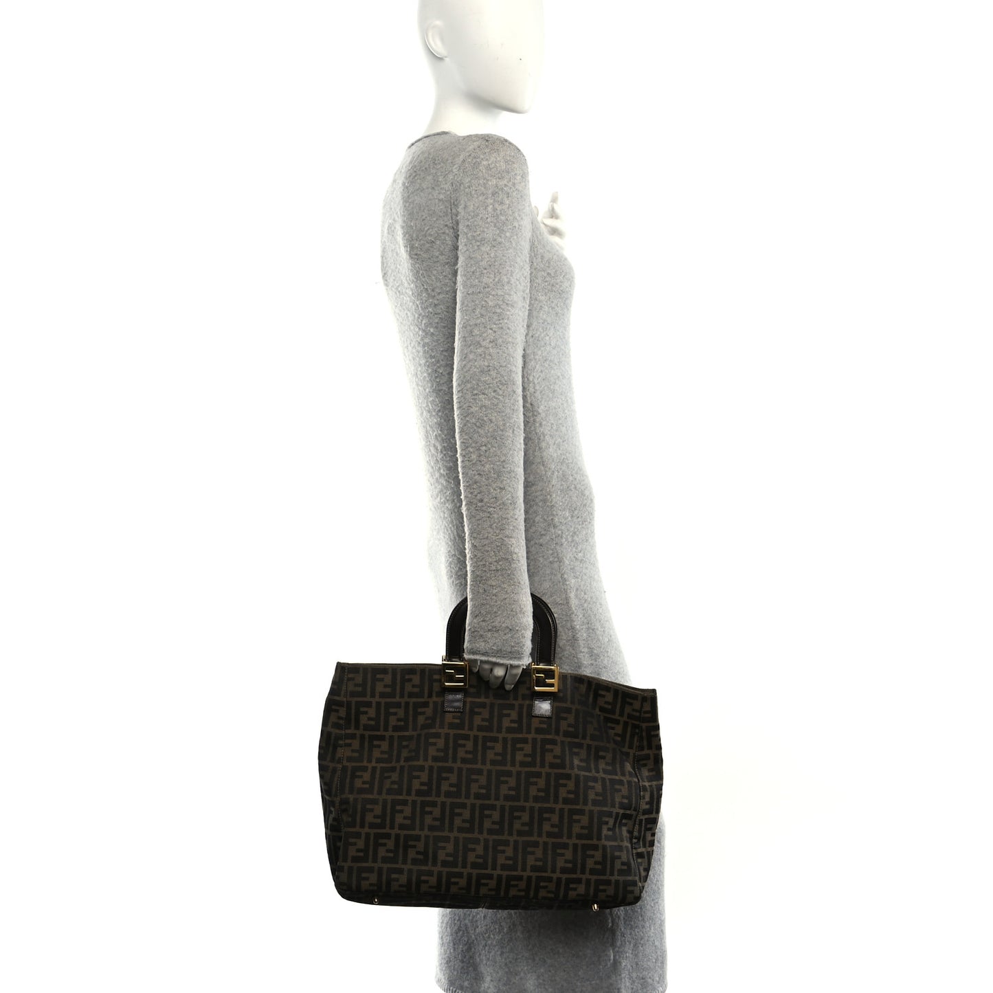 Zucca Top Handle Tote Tobacco