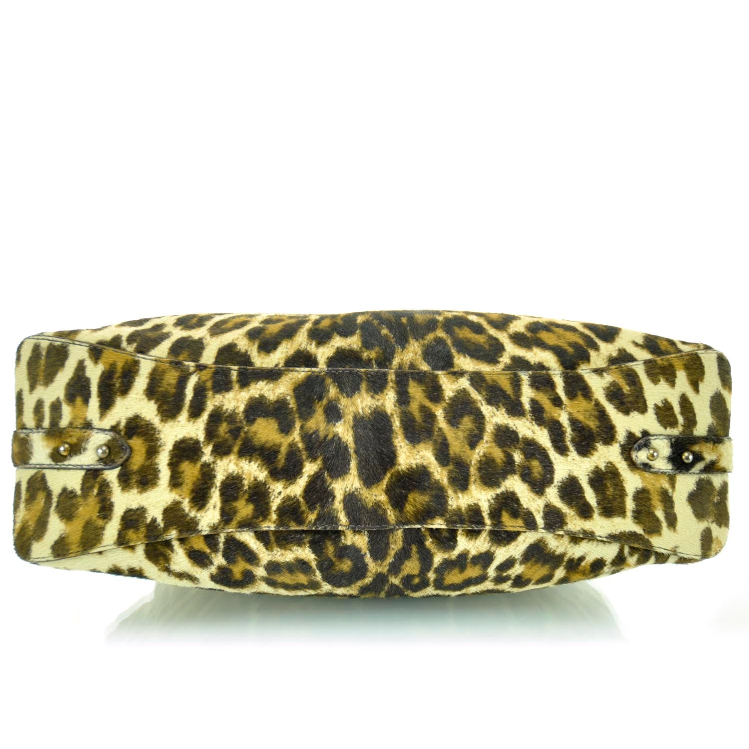 Prada Calf Hair Leopard Print Shoulder Bag 6 of 14