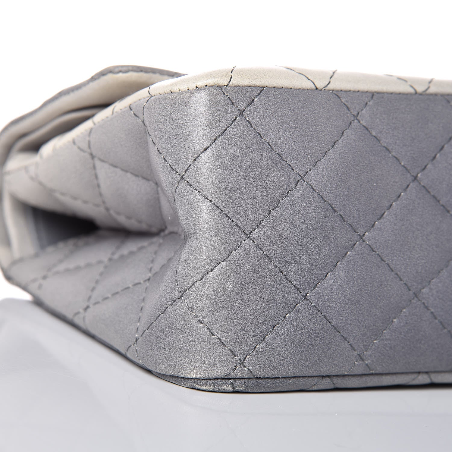 Chanel Lambskin 2.55 Reissue 225 Silver Degrade 8 of 9