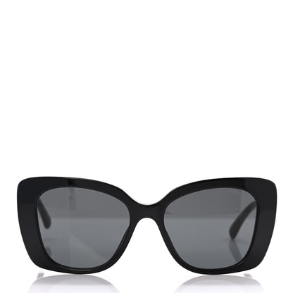 Chanel Acetate Strass Square Sunglasses 5422-B Black White 2 of 9
