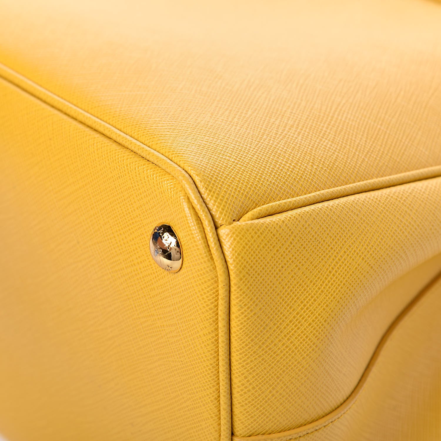 Prada Saffiano Lux Parabole Tote Mimosa 11 of 13