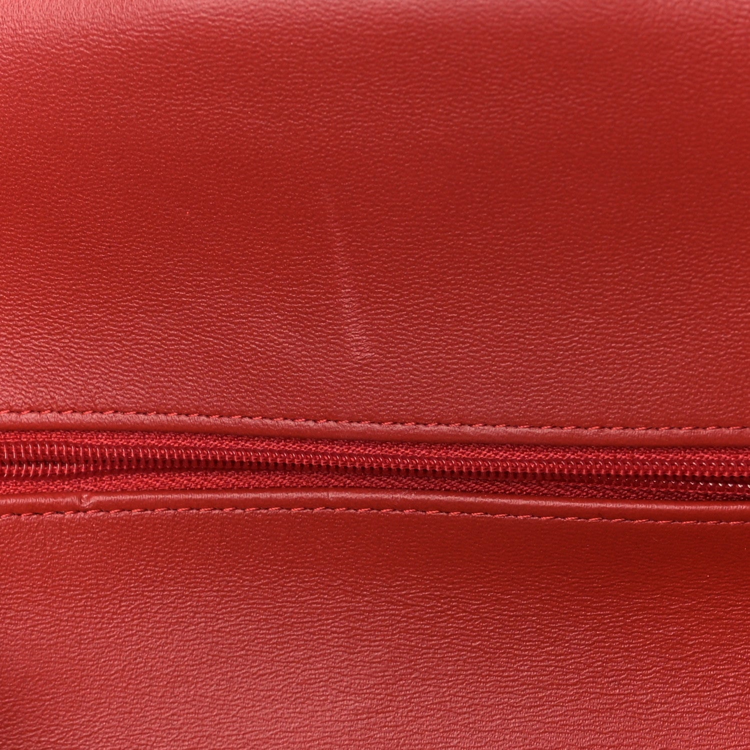 Chanel Tweed Quilted Medium Double Flap Red White 10 of 11