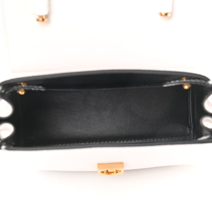 Versace Grained Calfskin Small La Medusa Top Handle Bag Optical White 4 of 8