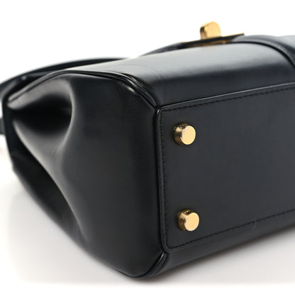 Celine Satinated Calfskin Small 16 Top Handle Bag Black 8 of 9