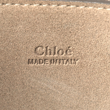 Chloe Suede Calfskin Striped Patchwork Medium Faye Shoulder Caramel Multicolor 6 of 10