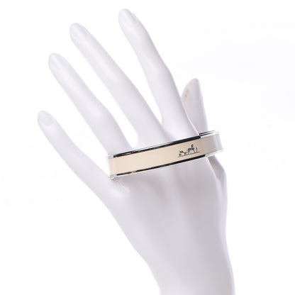 Hermes Enamel Printed Caleche Medium Bracelet 65 Pannacotta 2 of 6