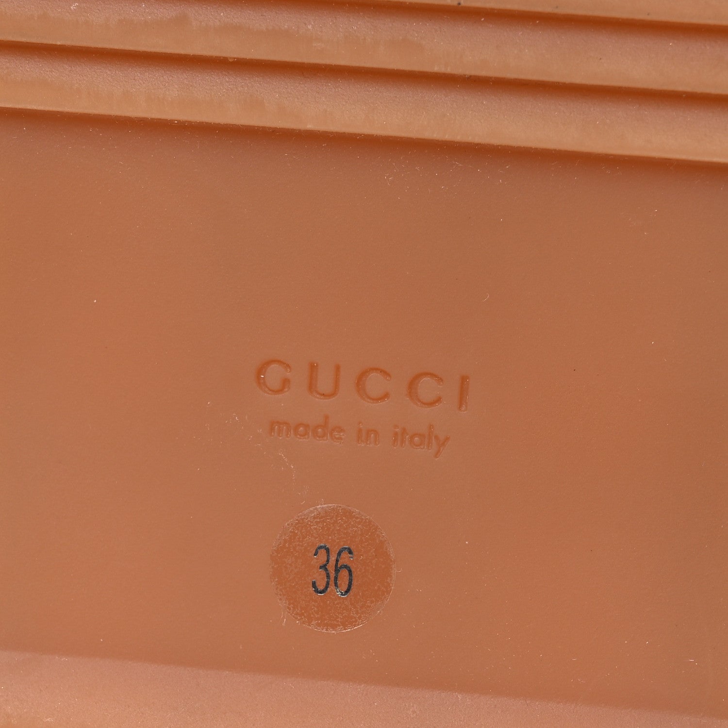 Gucci Monogram Maxi GG Angelina Platform 55mm Slide Sandals 36 Camel Ebony 8 of 11