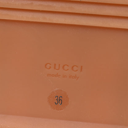 Gucci Monogram Maxi GG Angelina Platform 55mm Slide Sandals 36 Camel Ebony 8 of 11