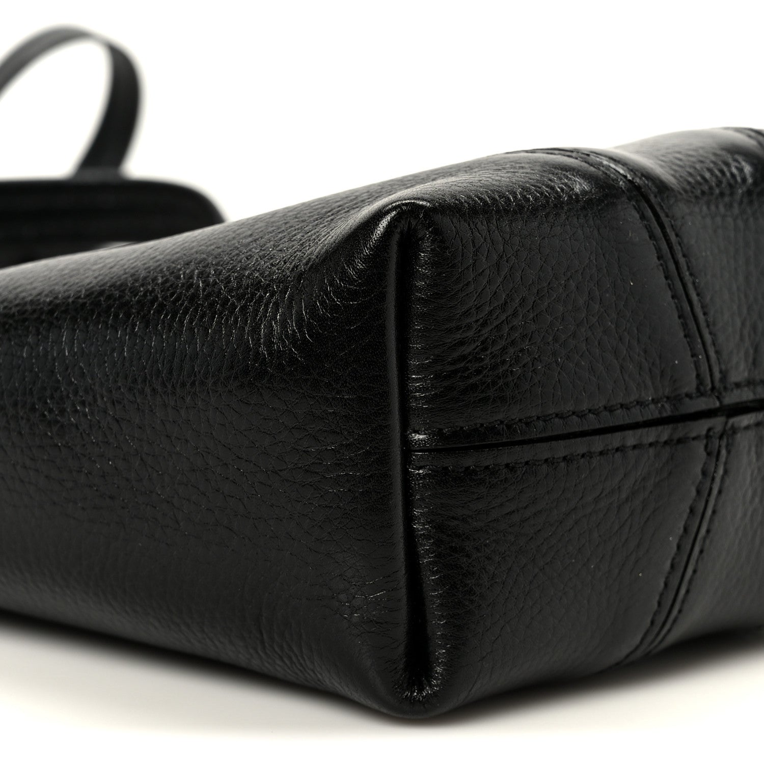 Chloe Grained Calfskin Small Spin Tote Black 9 of 10