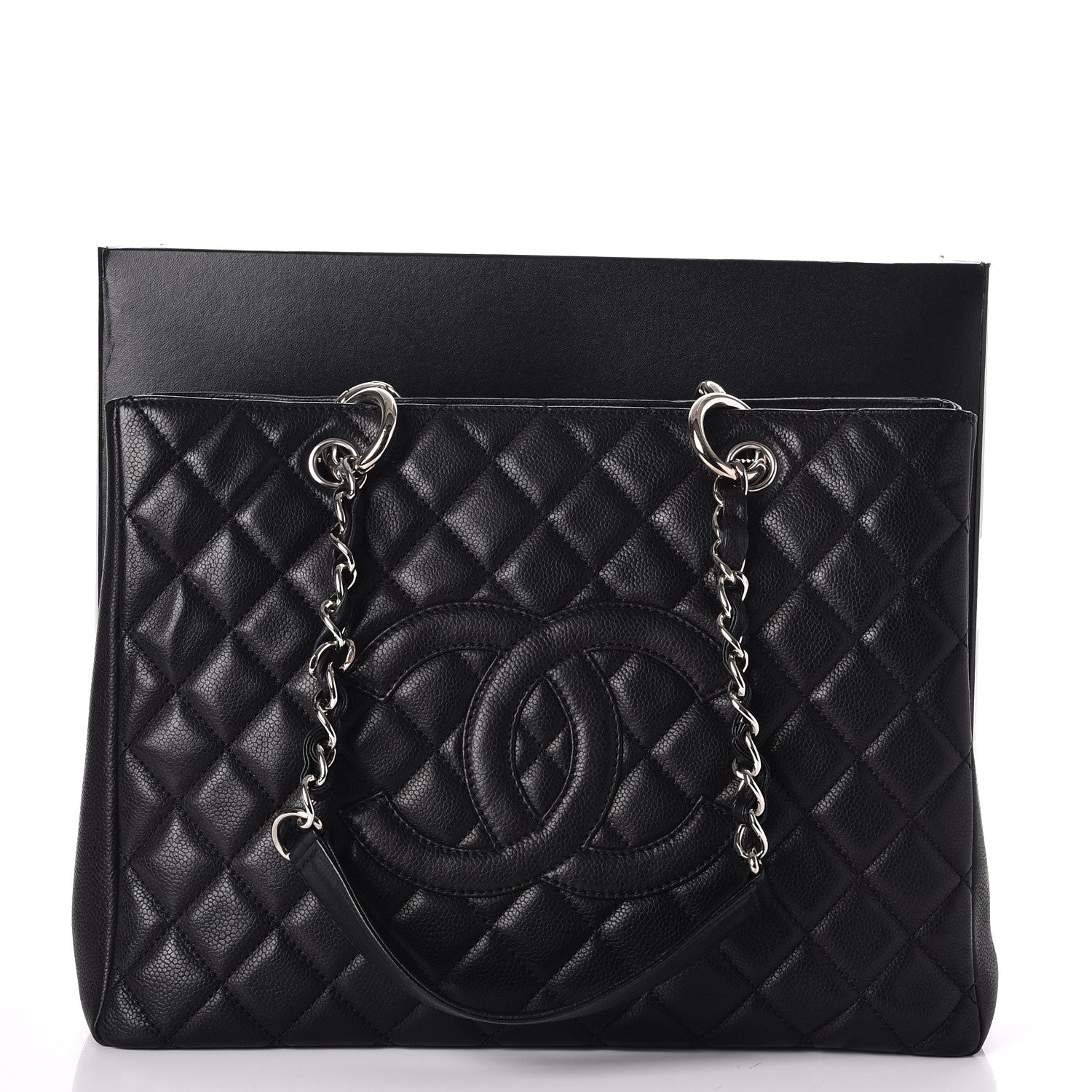Chanel Caviar Quilted Grand Shopping Tote GST Black 12 of 12
