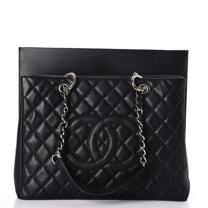 Chanel Caviar Quilted Grand Shopping Tote GST Black 12 of 12