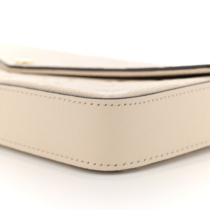 Louis Vuitton Empreinte Pochette Felicie Chain Wallet Cream 10 of 11
