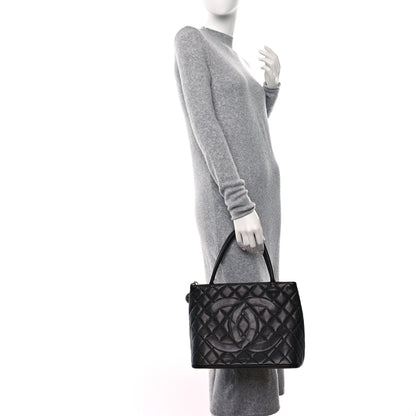Chanel Caviar Quilted Medallion Tote Black 2 of 10