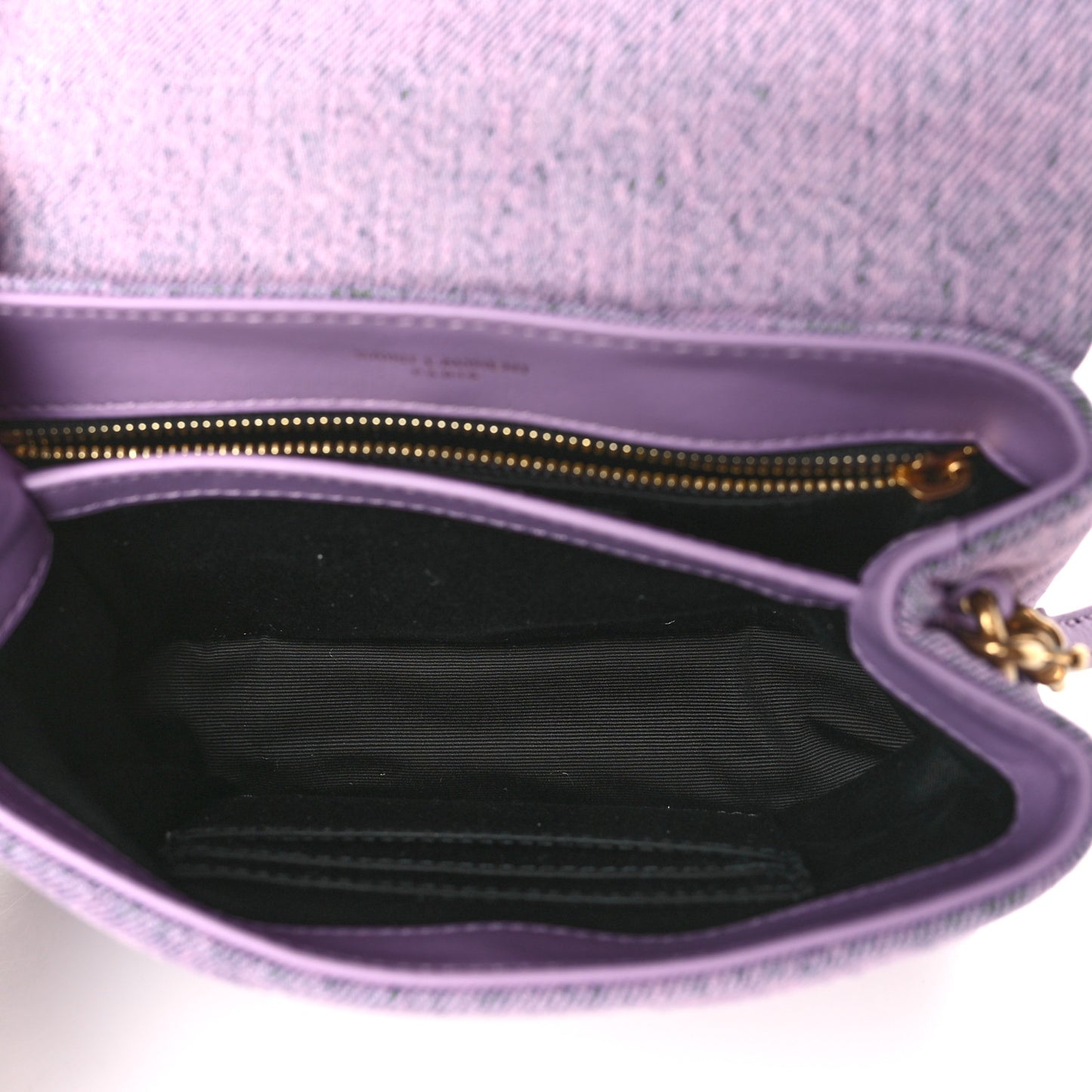 Denim Y Quilted Monogram Toy Loulou Crossbody Bag Bleached Lilac