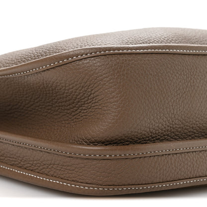 Hermes Taurillon Clemence Evelyne III GM Etoupe 9 of 10