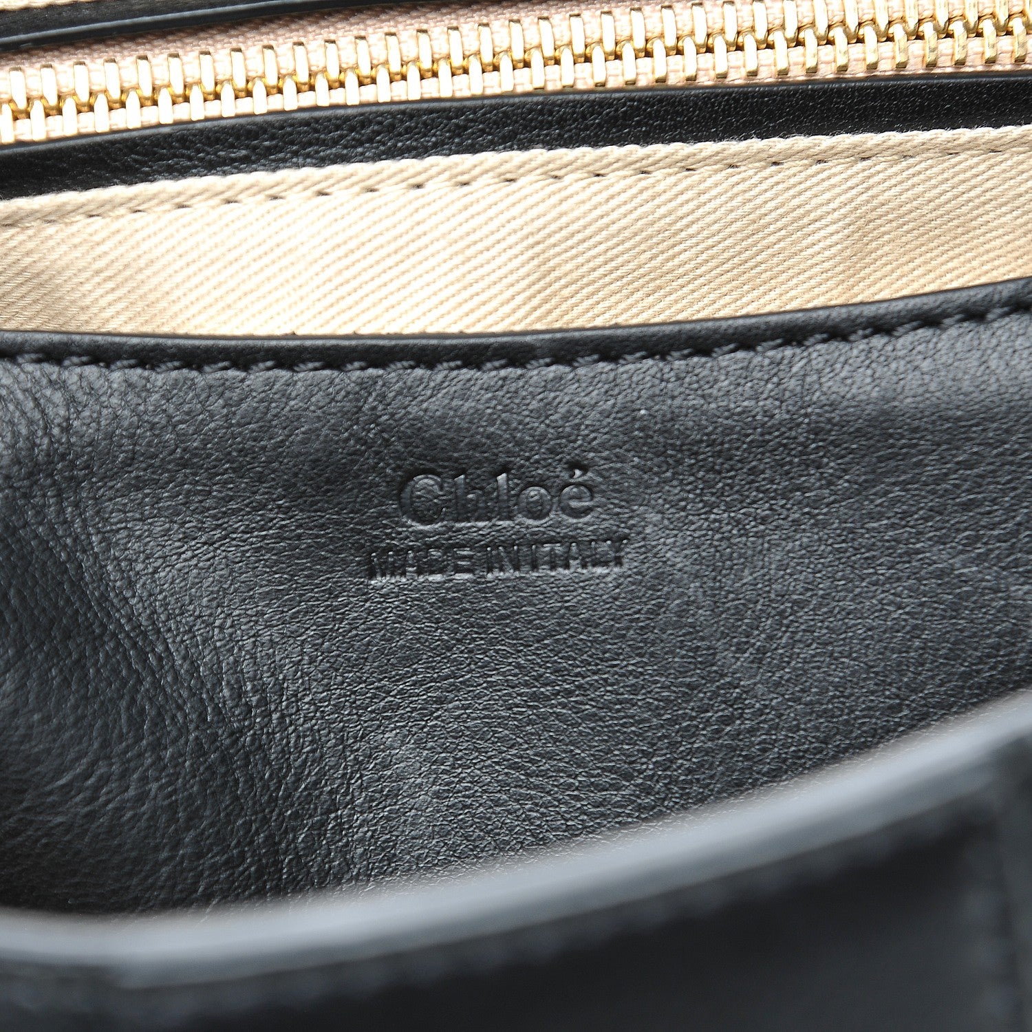 Chloe Grained Lambskin Calfskin Medium Lexa Shoulder Bag Black 7 of 8