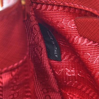 Prada Saffiano Medium Galleria Double Zip Tote Fuoco 11 of 20