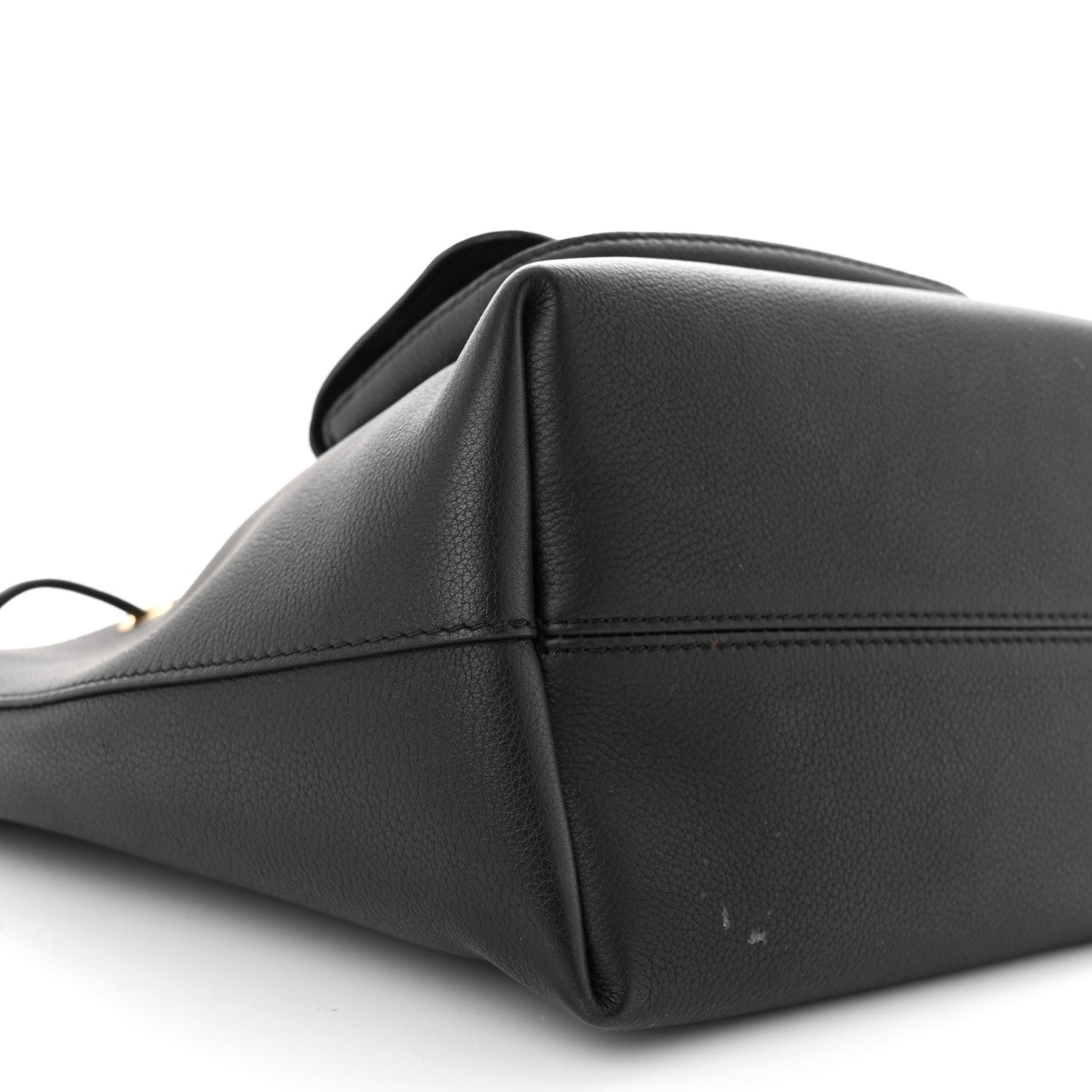 Louis Vuitton Calfskin Lockme Bucket MM Black 8 of 11