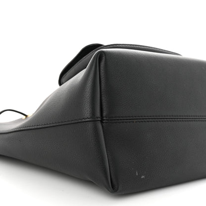 Louis Vuitton Calfskin Lockme Bucket MM Black 8 of 11