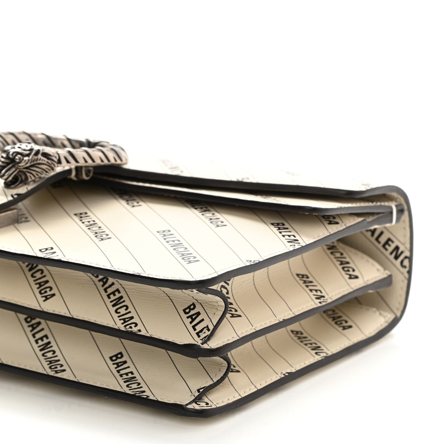 Gucci X BALENCIAGA Calfskin Logo Print Small Dionysus Shoulder Bag White 11 of 11