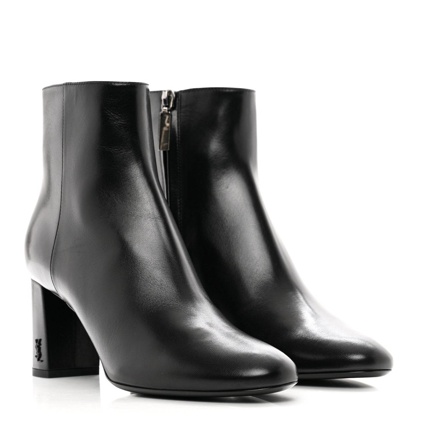 Nappa Vendome Loulou Ankle Zip Boot 38.5 Black