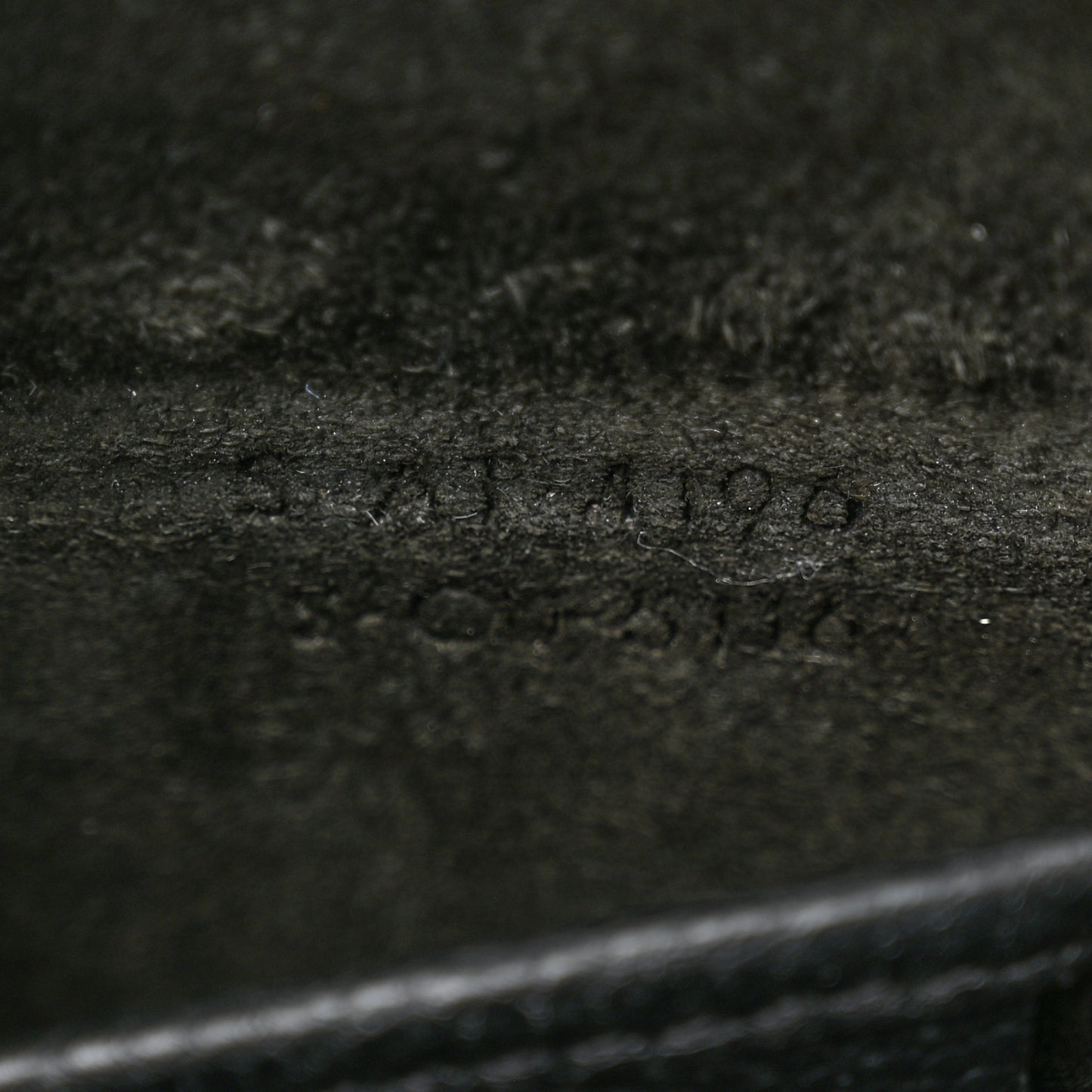 Drummed Calfskin Nano Luggage Black