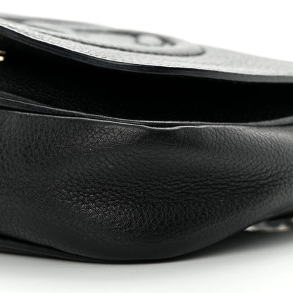 Gucci Pebbled Calfskin Small Soho Flap Crossbody Black 10 of 17