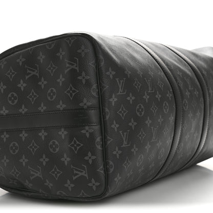 Louis Vuitton Monogram Eclipse Keepall Bandouliere 55 7 of 11
