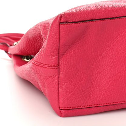 Gucci Pebbled Calfskin Medium Soho Chain Shoulder Bag Pink 7 of 8