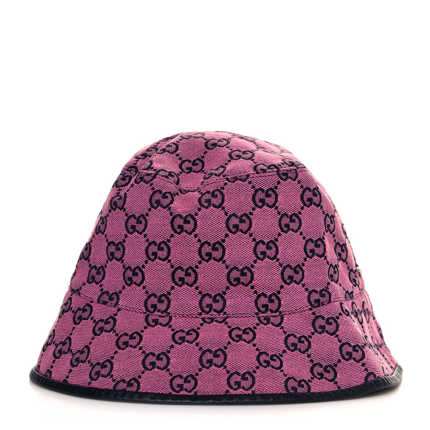 Gucci Monogram Multicolor New Sakai Calfskin Bob Malibu Bucket Hat M Parma Violet Blue 4 of 10