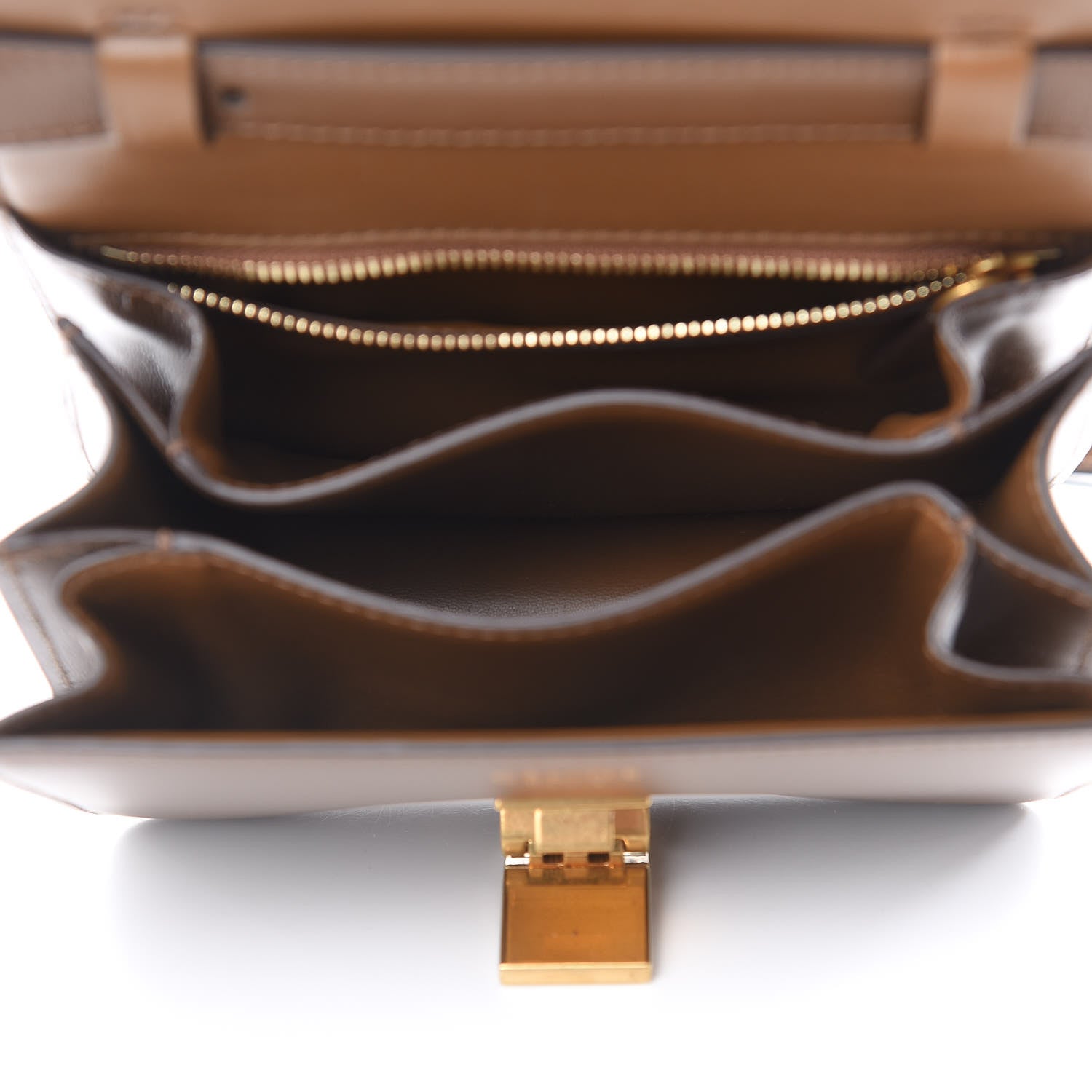 Celine Box Calfskin Small Classic Box Flap Bag Camel 5 of 10