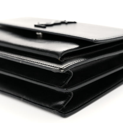 Saint Laurent Calfskin Medium Monogram Monochrome Sunset Black 9 of 9