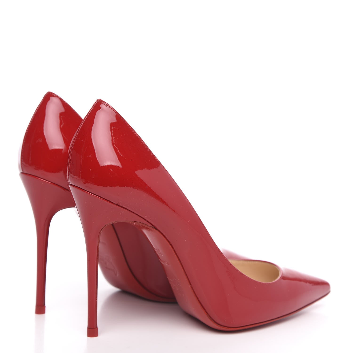 Christian Louboutin Patent Decollete 554 100 Pumps 36.5 Loubi Red 4 of 8