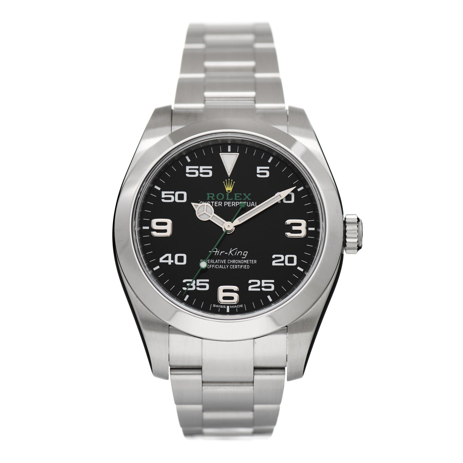 Rolex Stainless Steel 40mm Air-King Oyster Perpetual Watch Black 116900 1 of 5