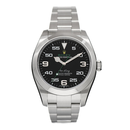 Rolex Stainless Steel 40mm Air-King Oyster Perpetual Watch Black 116900 1 of 5