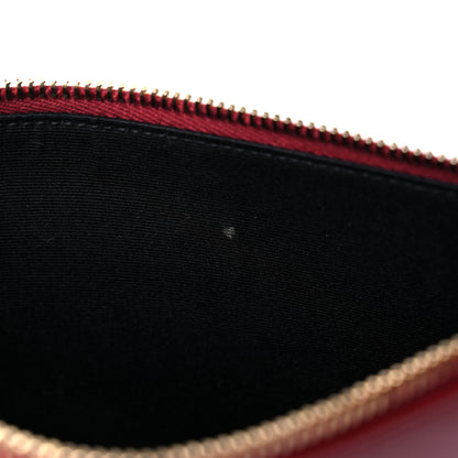 Saint Laurent Calfskin Medium Zip Clutch Red 13 of 13