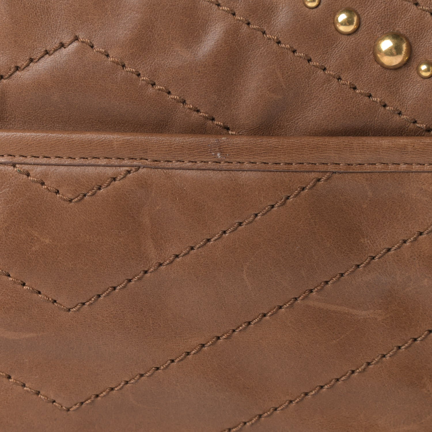 Saint Laurent Crinkled Calfskin Matelasse Monogram Medium Niki Chain Satchel Brown 8 of 8