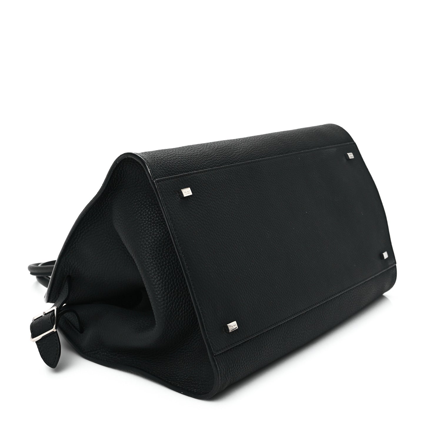 Matte Grained Calfskin Soft Margaux 15 Black