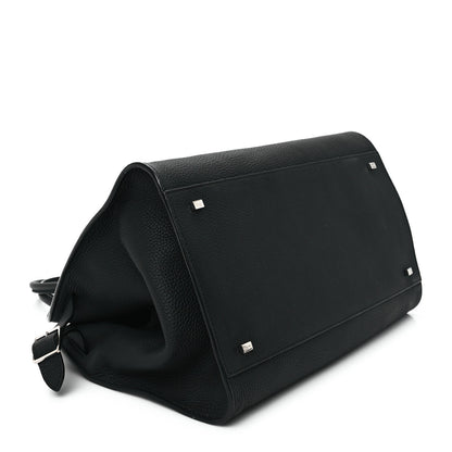 The Row Matte Grained Calfskin Soft Margaux 15 Black 4 of 12