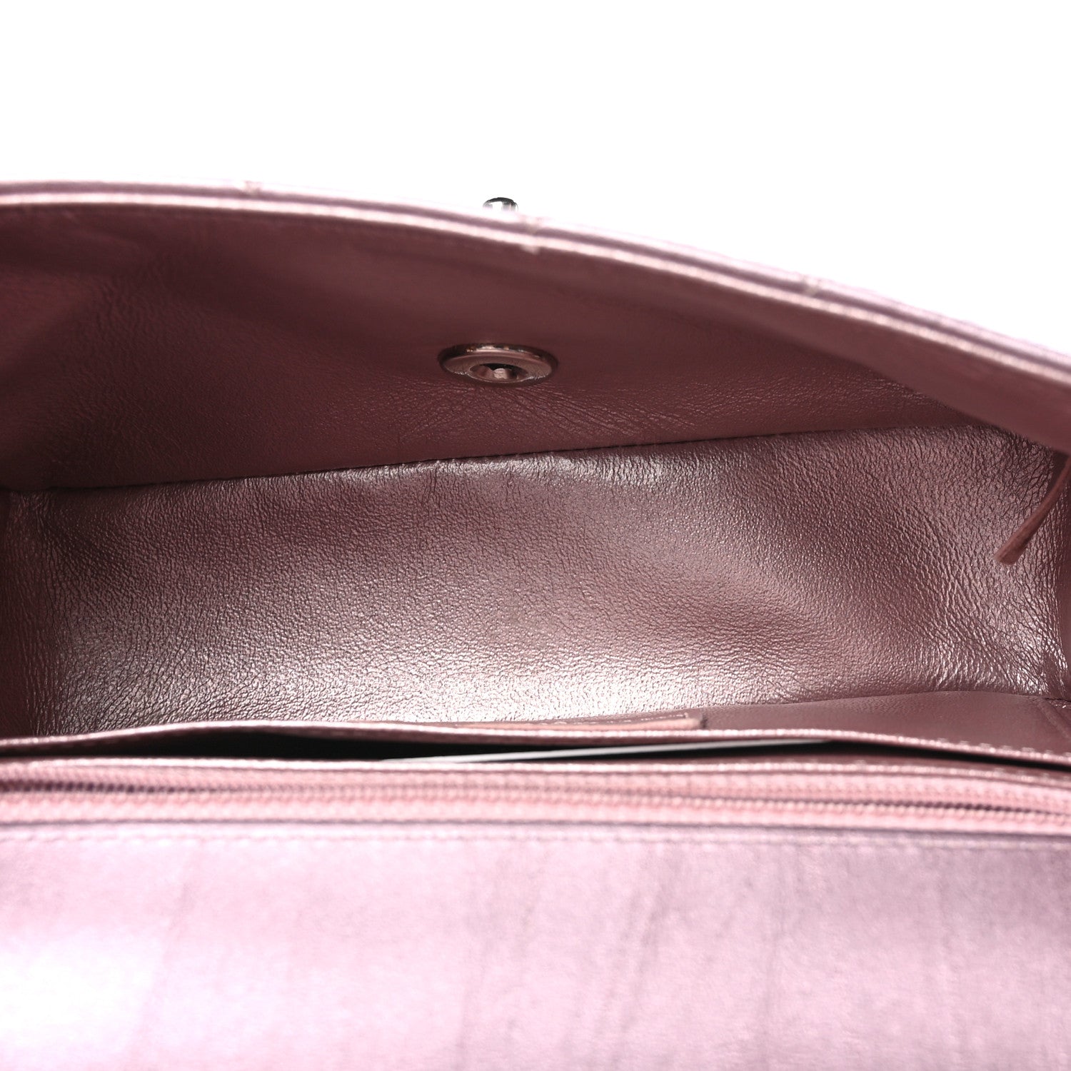 Chanel Metallic Calfskin Quilted Mini Rectangular Flap Pink 5 of 11