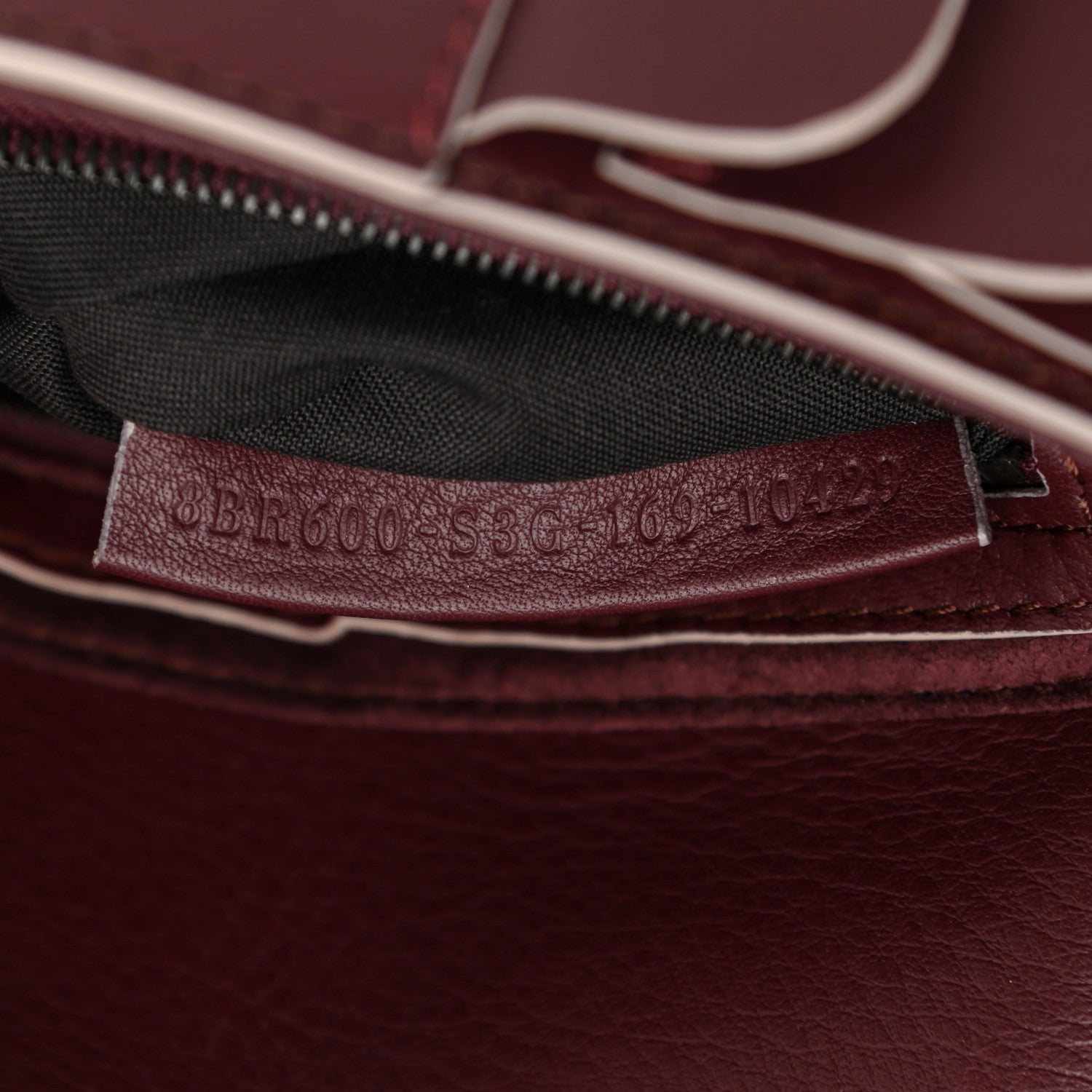 Fendi Vitello Seta Multi Waves Baguette Bordeaux 7 of 10
