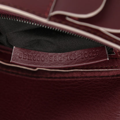 Fendi Vitello Seta Multi Waves Baguette Bordeaux 7 of 10