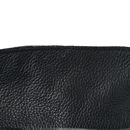 Alexander McQueen Pebbled Calfskin Large Skull Padlock Zip Around Tote Black 21 of 24