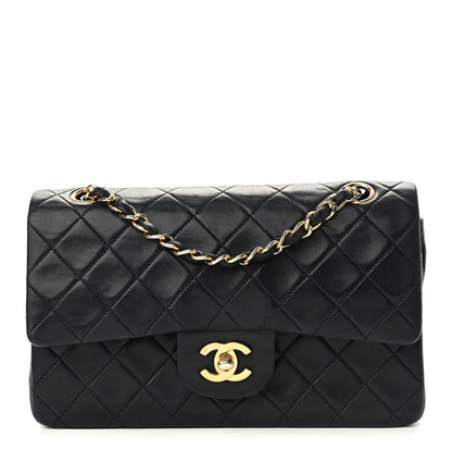 Chanel Lambskin Quilted Small Double Flap Black 1 of 11