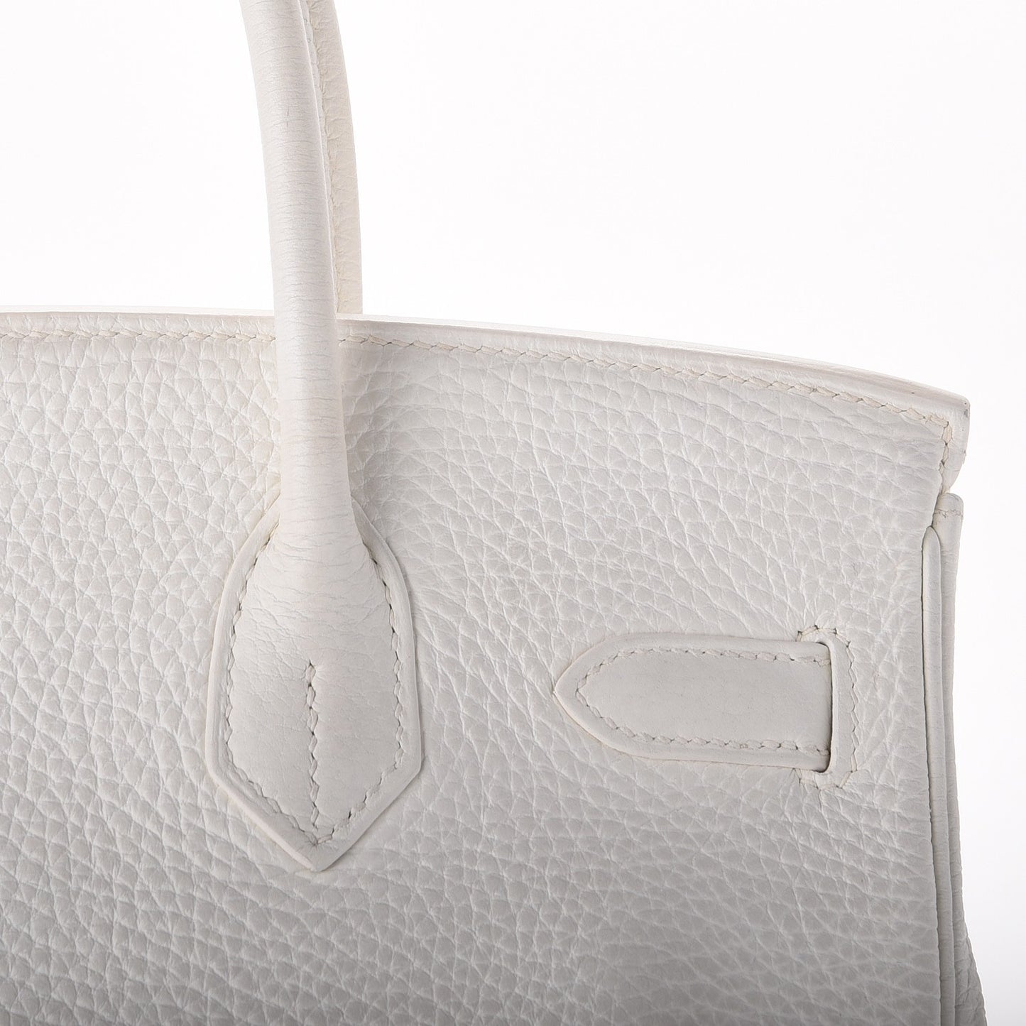 Taurillon Clemence Birkin 30 White